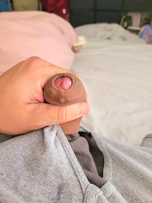 squeezing the precum out of my softie