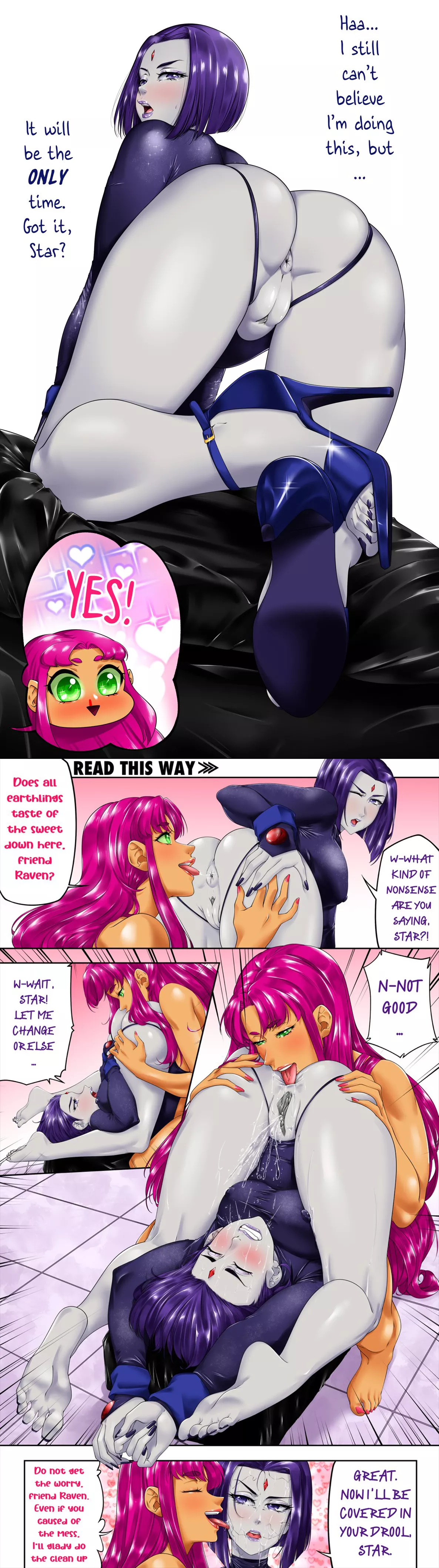 Starfire Loves The Taste Of Raven (Milkyverse) [DC]
