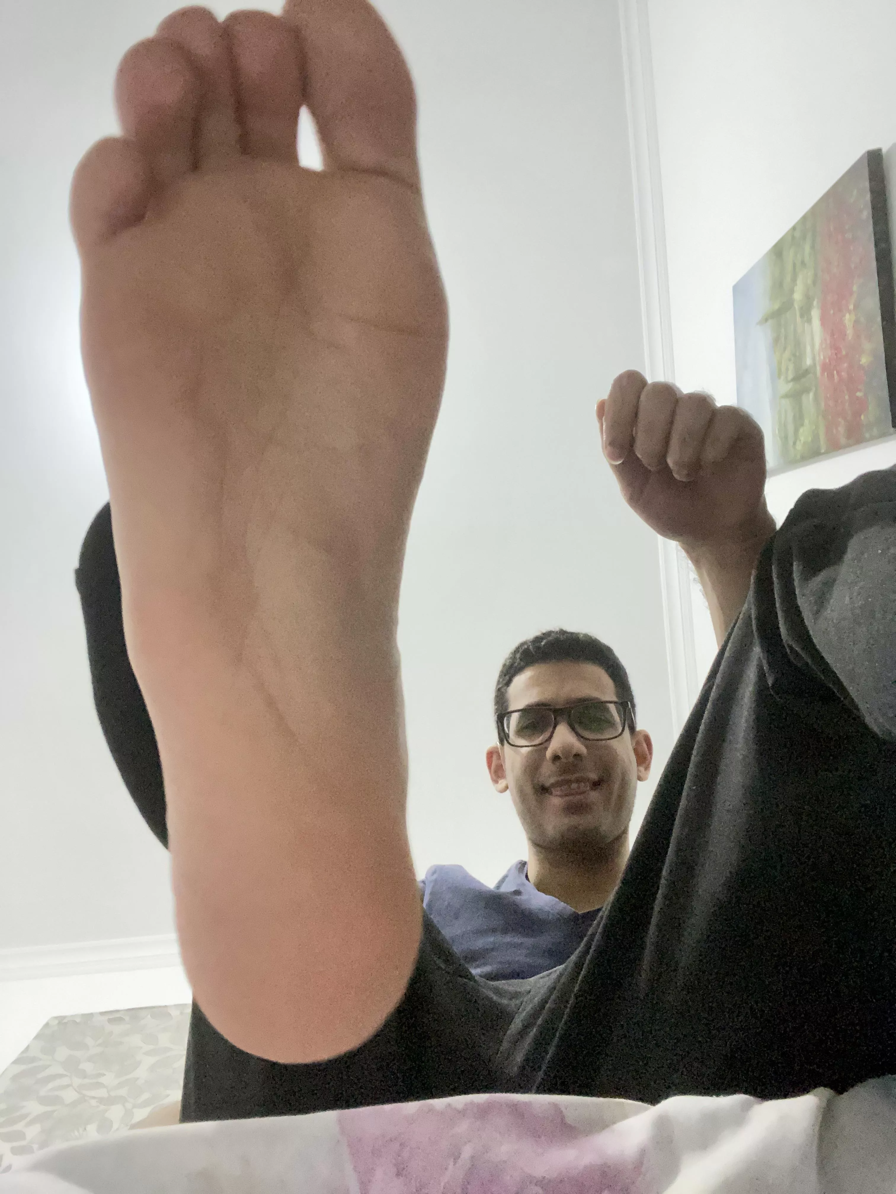 Stay still while I put this on your face