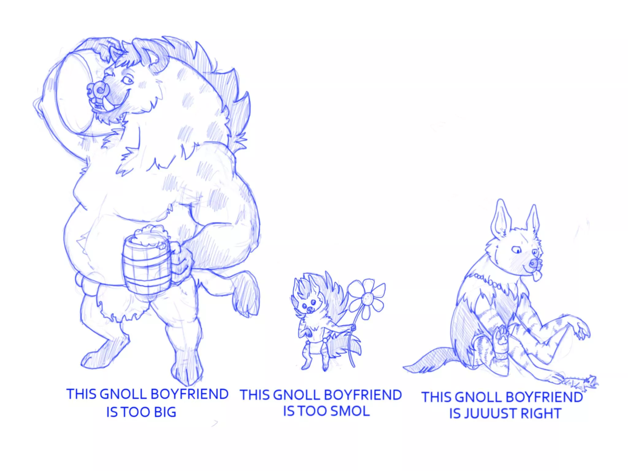 This hyena boyfriend is juuuuust right (oc)