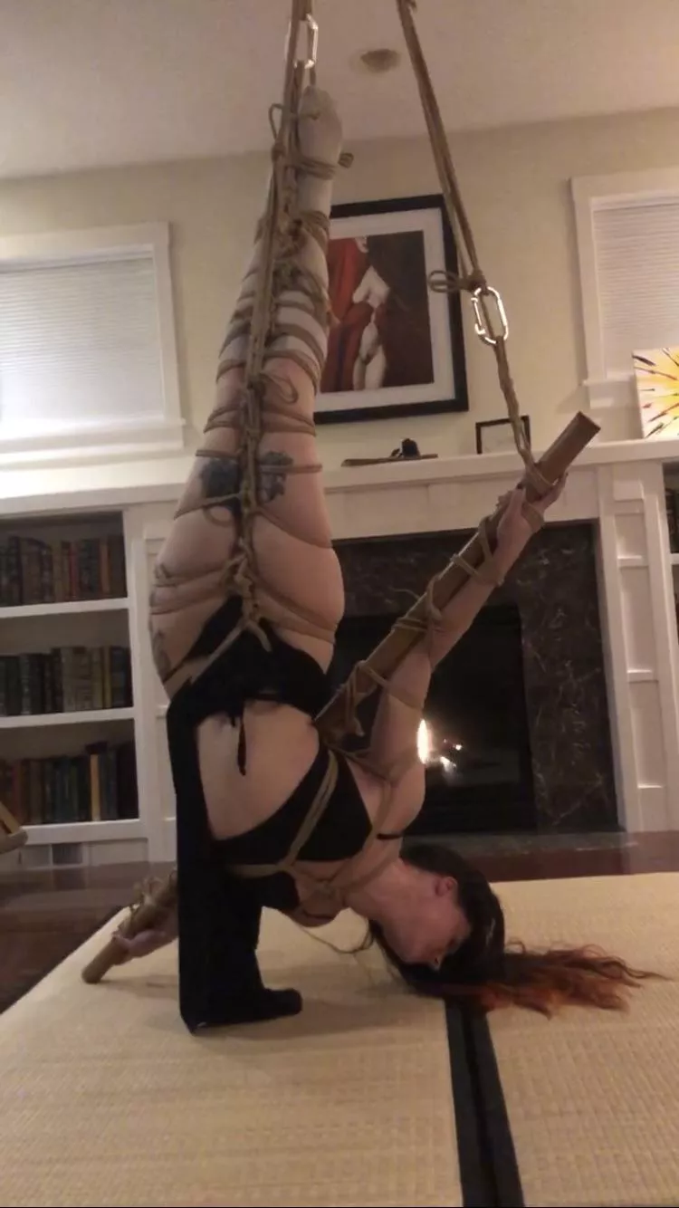 Tying massokissed (IG) in front of a fire on a cold rainy night OC