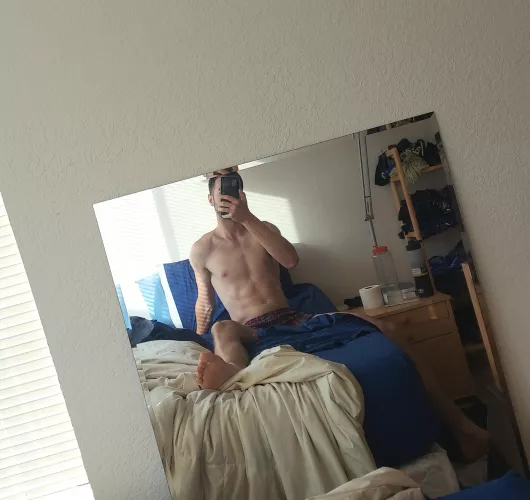 would my abs look better with cum on them?