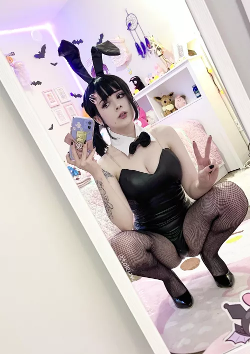 bunny suit Kobeni (Chainsaw Man) by tokimekibunny
