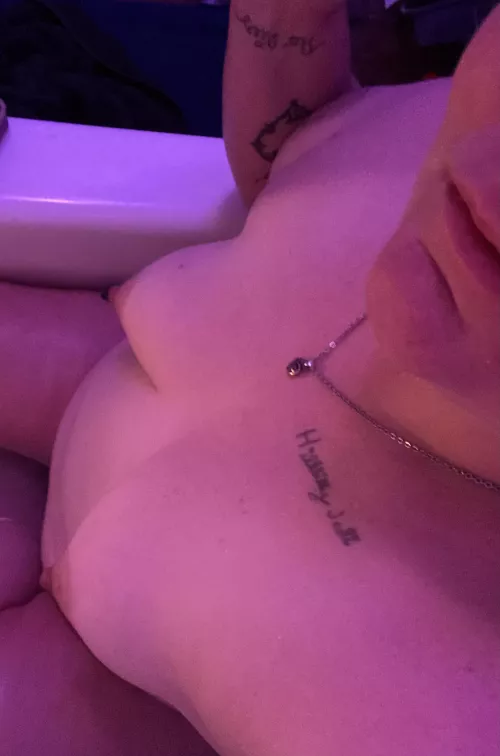 Candles, Color changing lights and a soak! = Best Sunday Ever