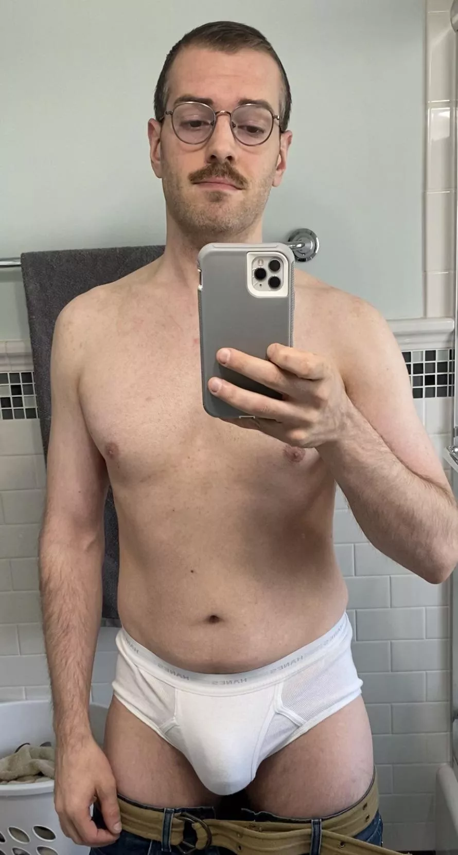 Classic glasses in my classic Hanes