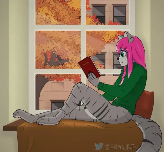 Cozy autumn vibes - Art by me (@Atlas_JKB on Twitter)