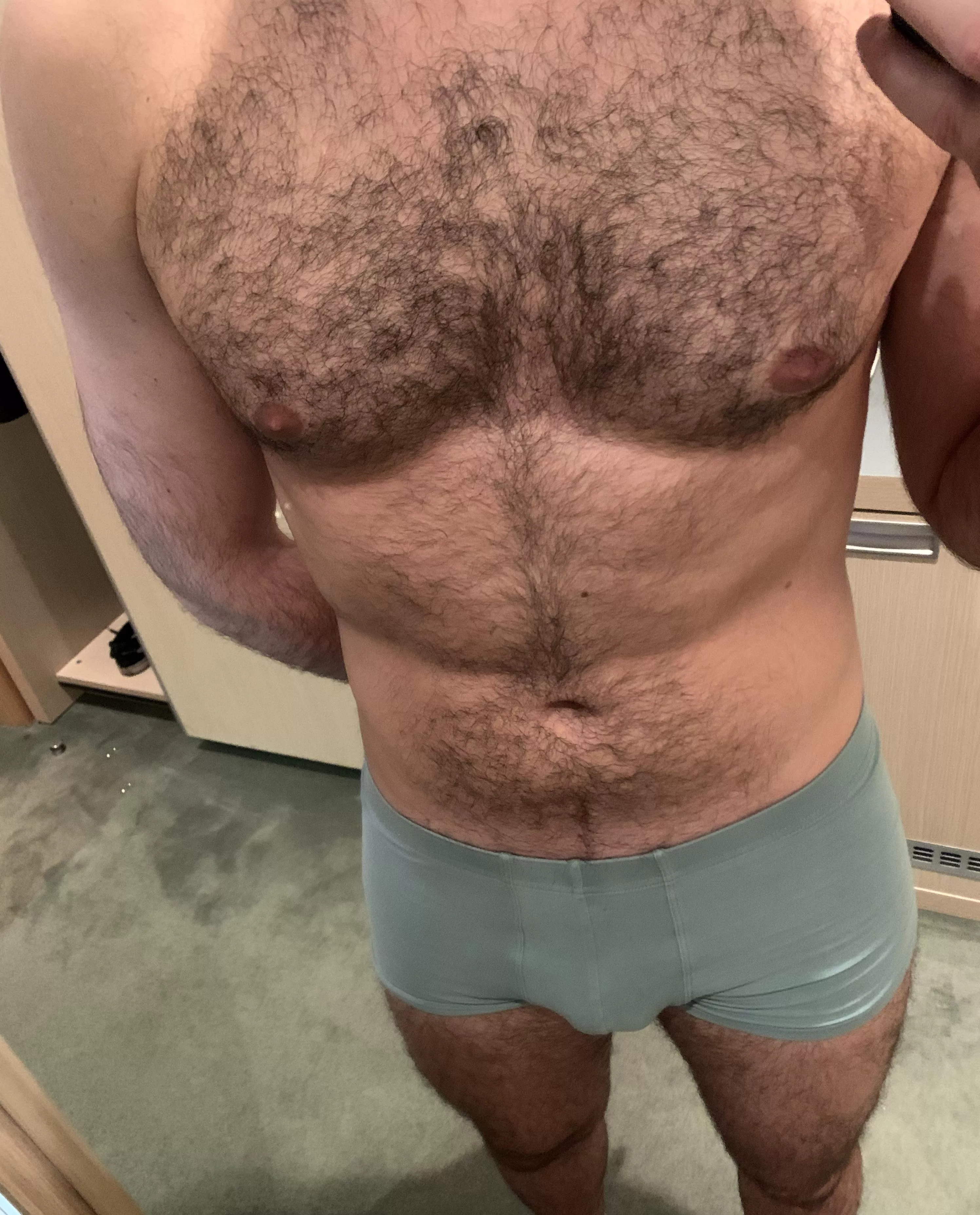 Do you like my hairy chests?