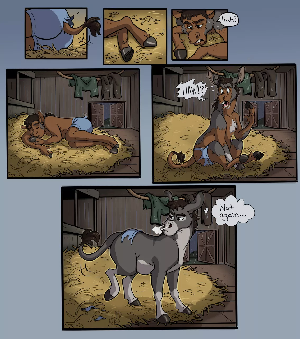 Donkey Barn By Silverclaw1