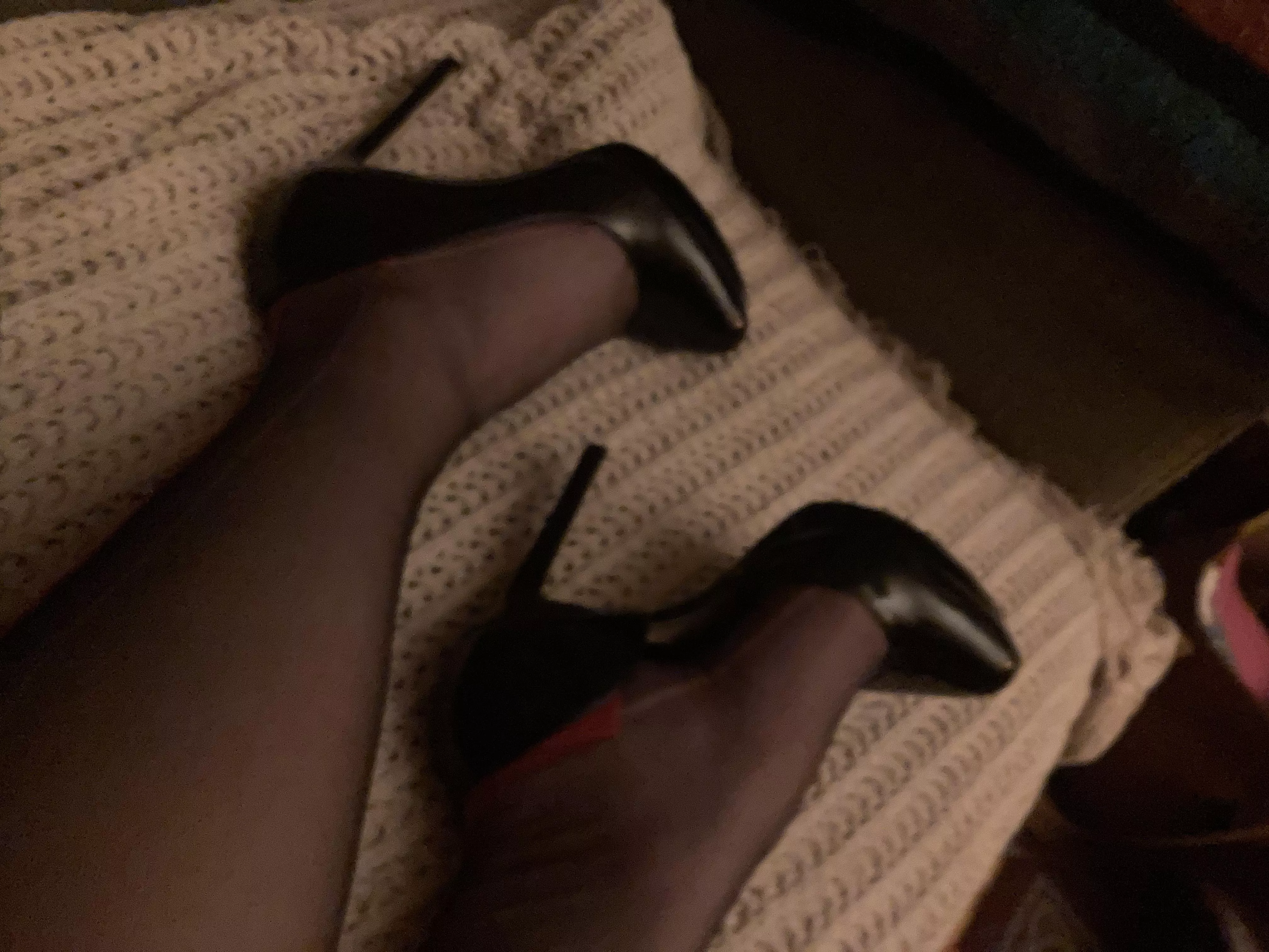 Dressed and riding my vibrator.