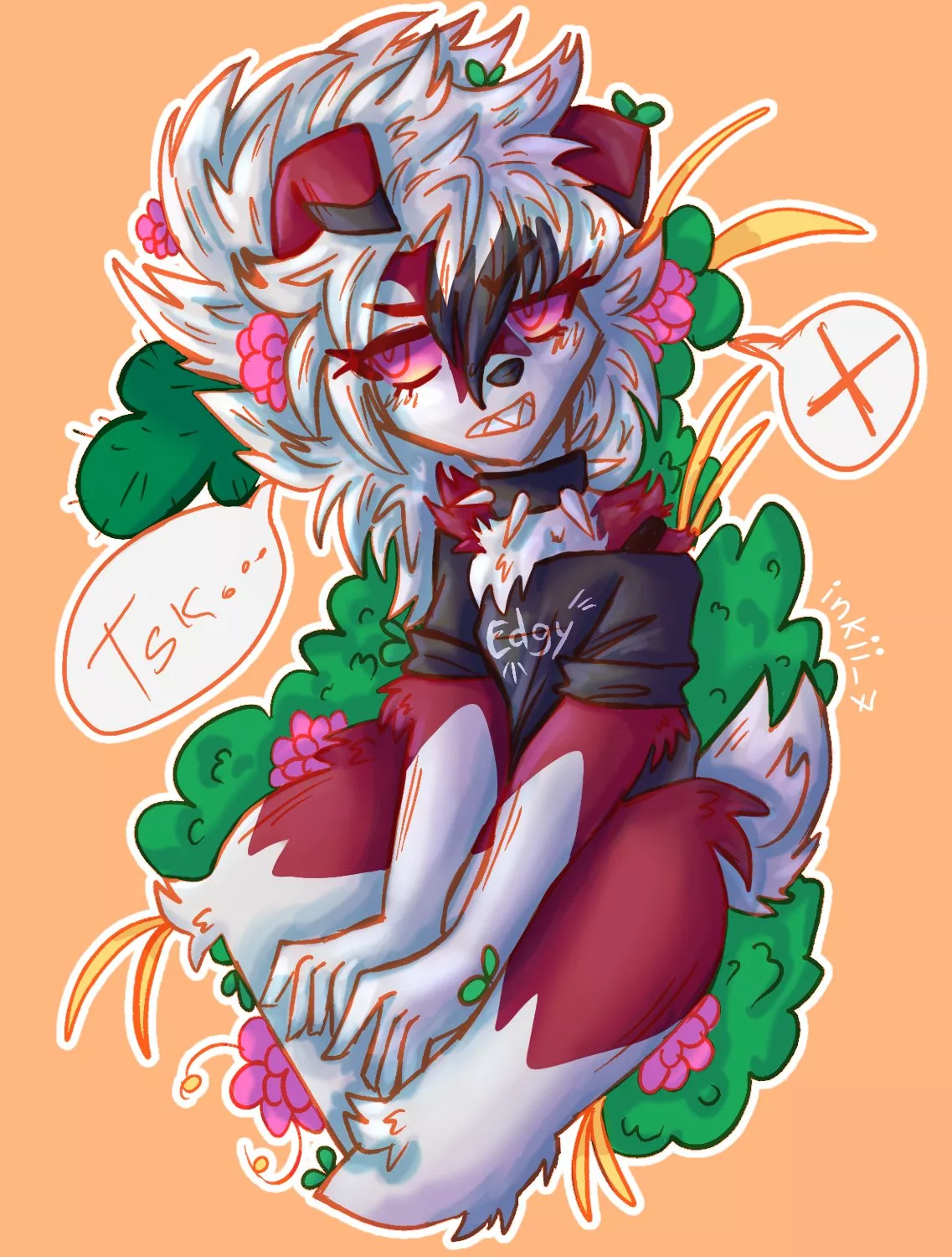 Edgy Lycanrock (art by me) I had uploaded this drawing before here but I deleted my previous account,, btw I have open comms :) any interested can ask me for more details at DM <3