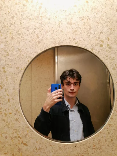 fun fact! this photo was taken in a groovy public bathroom in a park