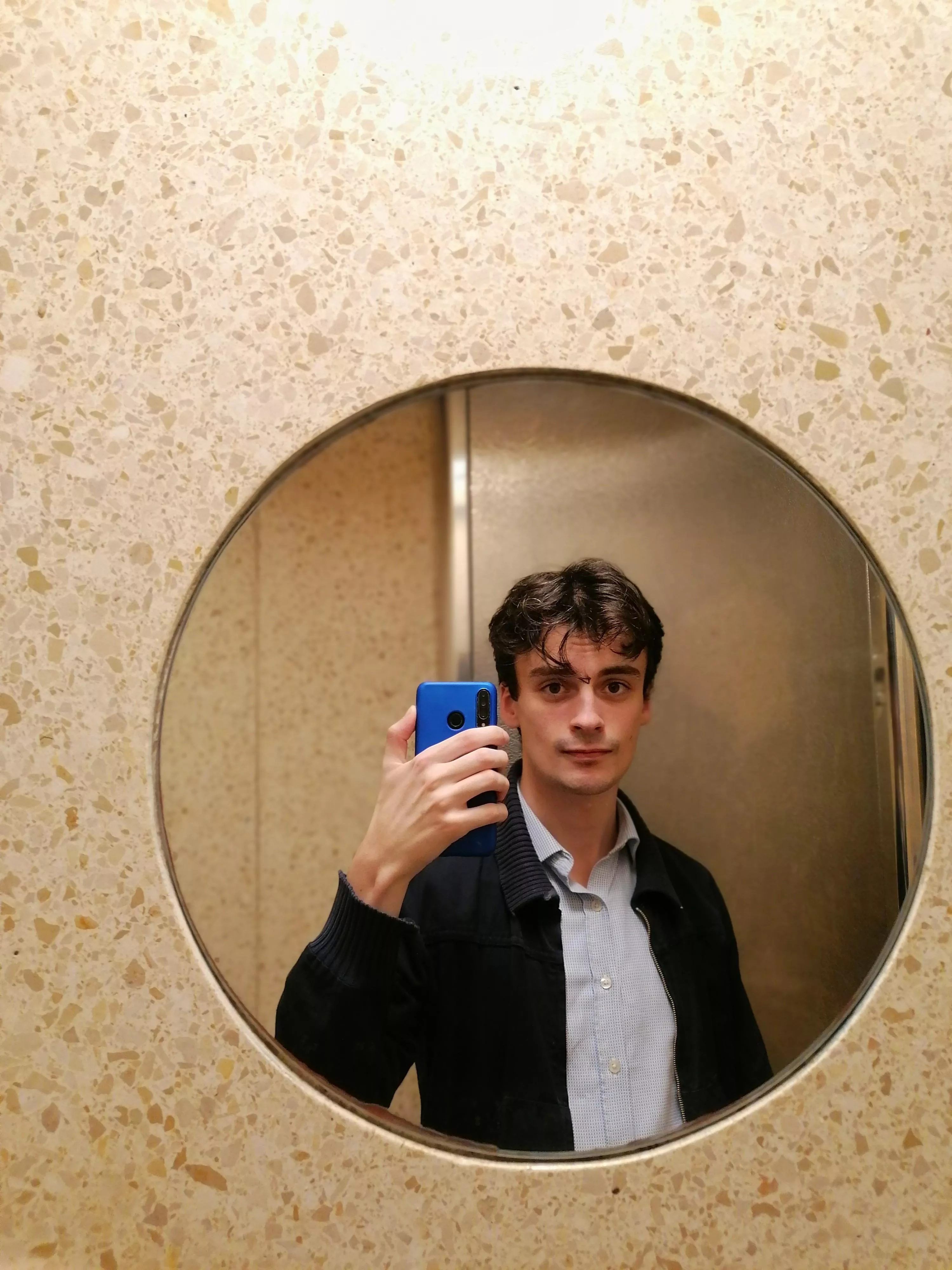 fun fact! this photo was taken in a groovy public bathroom in a park