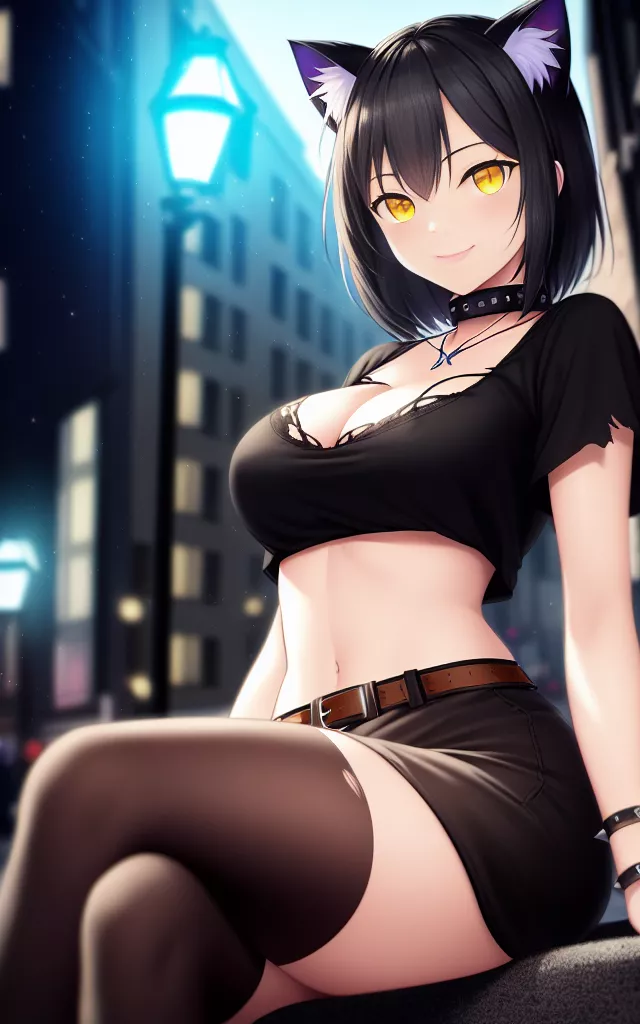 Goth Catgirl [NovelAI]