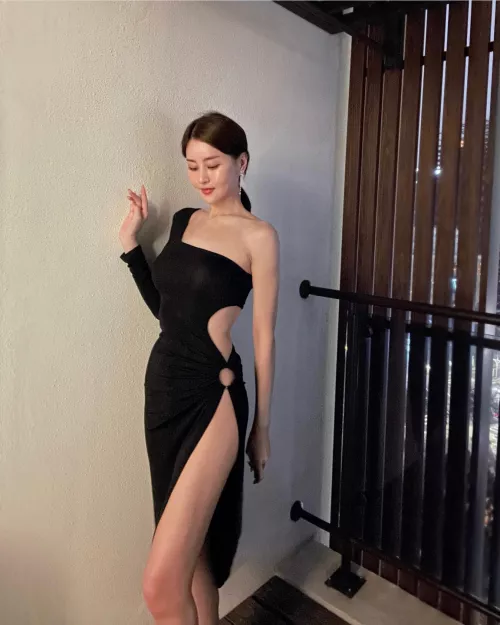 High slit dress
