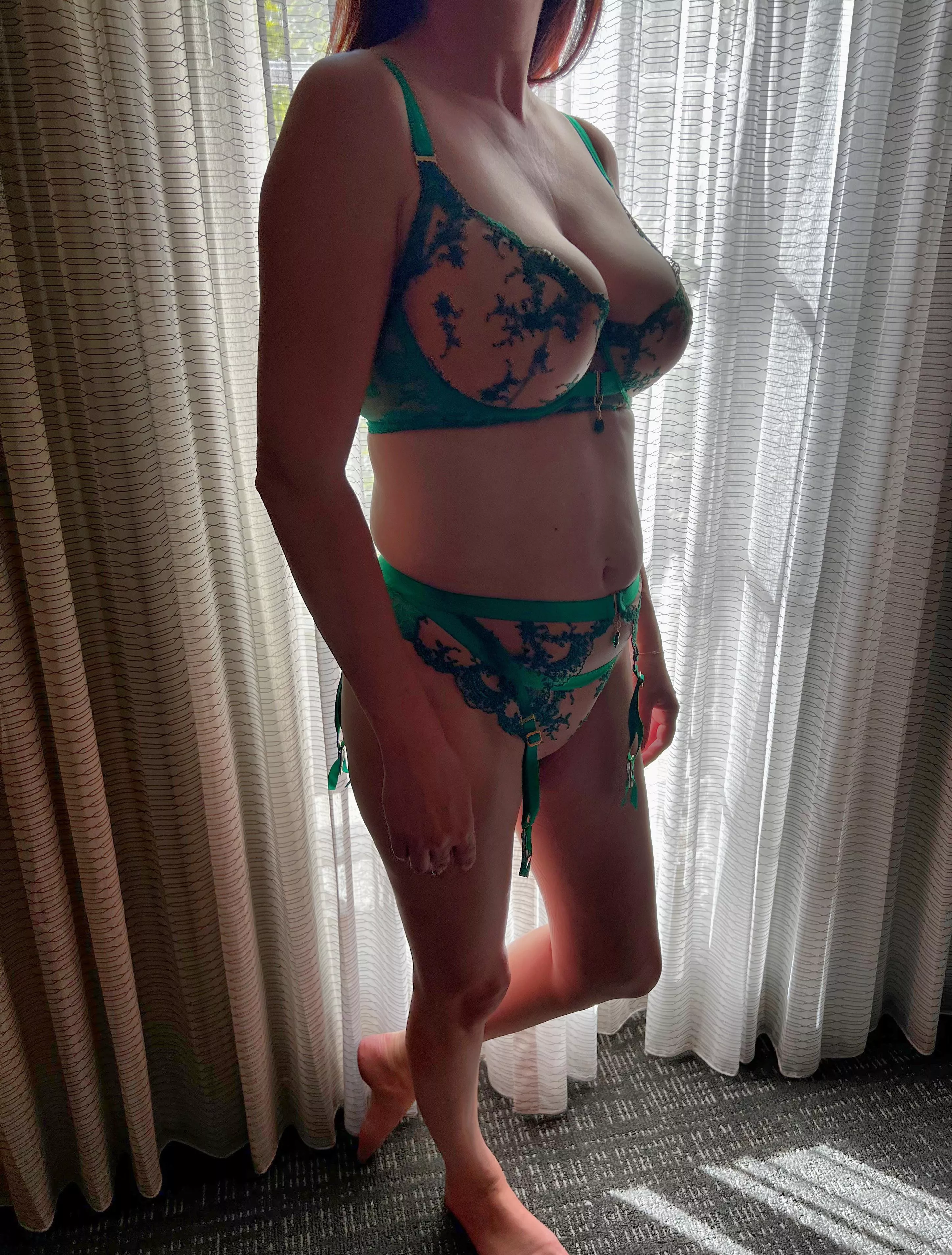 How do you feel about green lingerie?