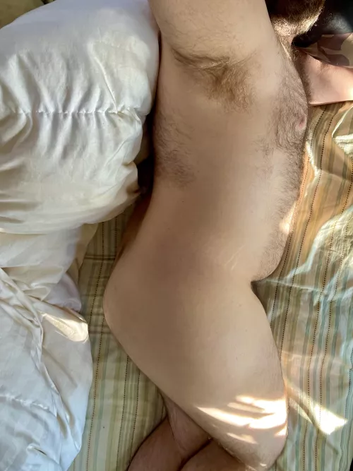 I want you to cuddle up or maybe fuck me from behind and lick my pits