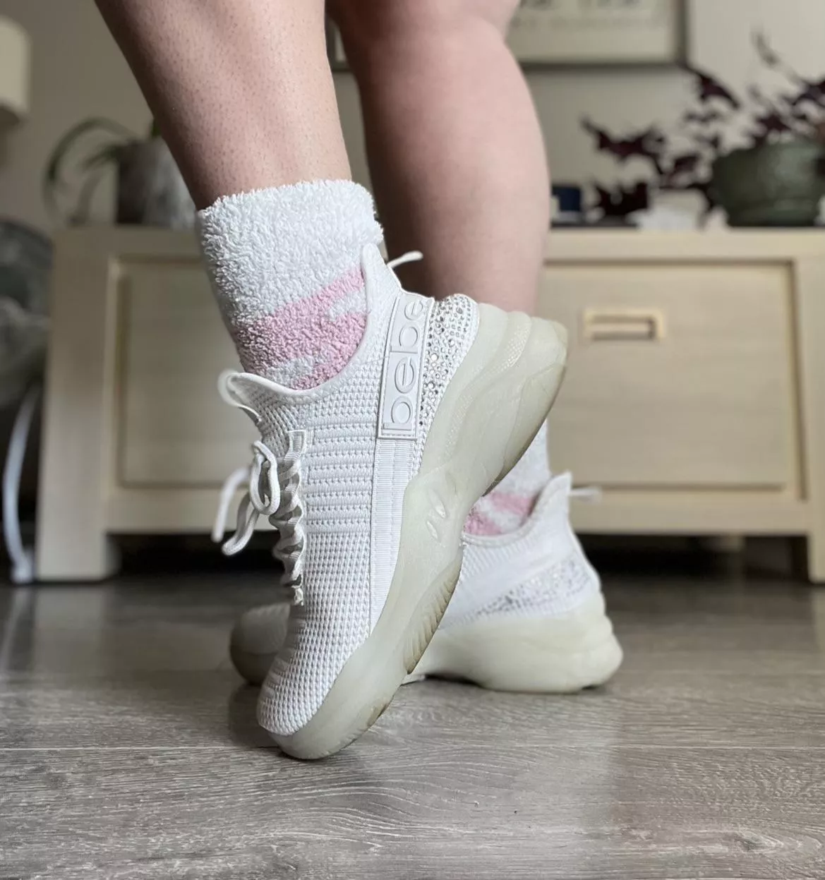 I’d love for you to take my shoes off so I can model these adorable fuzzy’s for you! 🥰