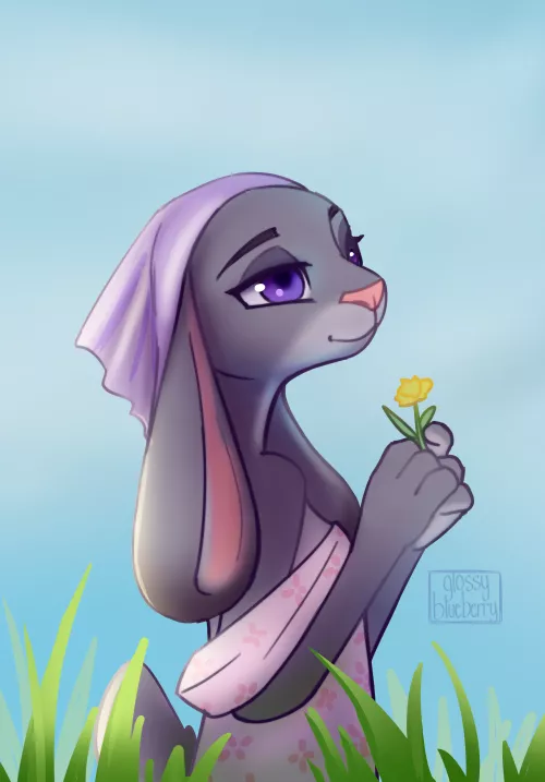 Judy Hopps Fanart ( art by @glossyblueberry)