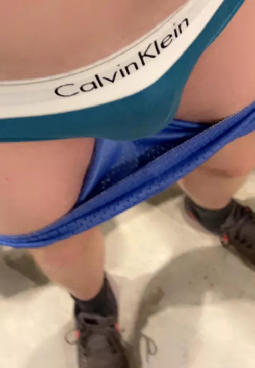 Just got back from a job in my sils ck thong.