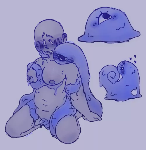 looke like a friendly slime (female)