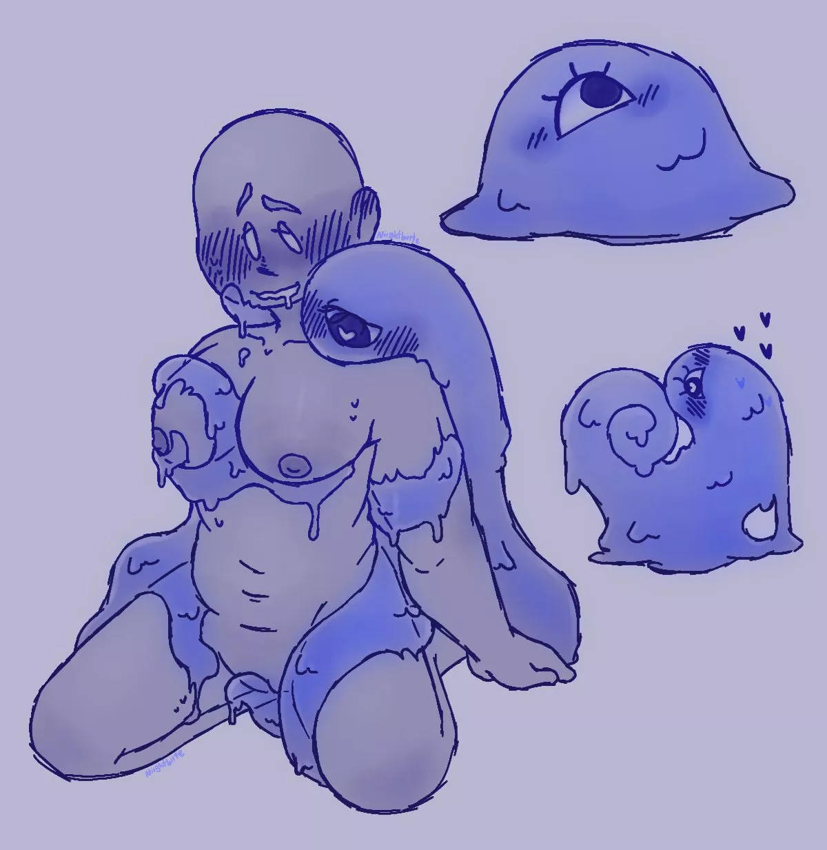 looke like a friendly slime (female)