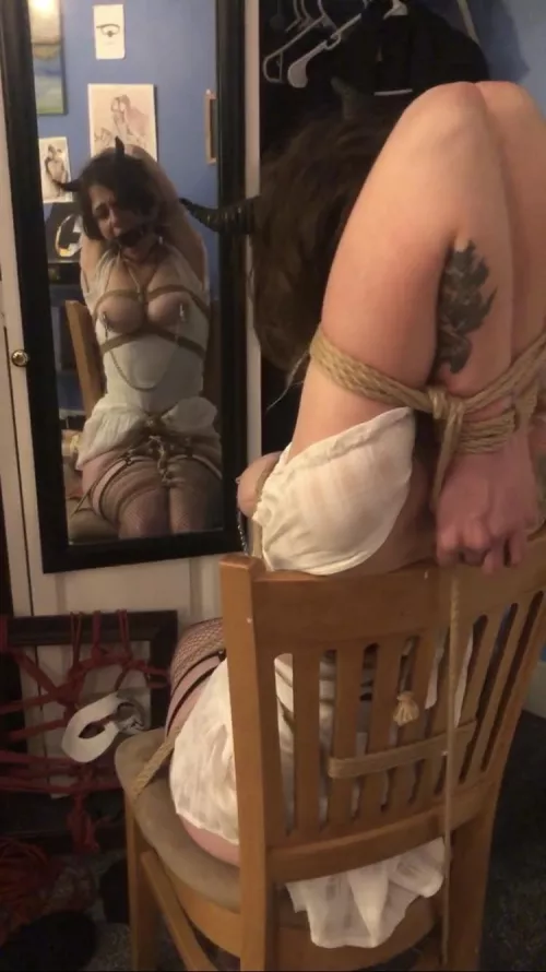 Mirror bondage with anonymous OC