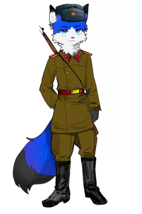 My russian boi voin in his best uniform :3 (commissiom from friend)