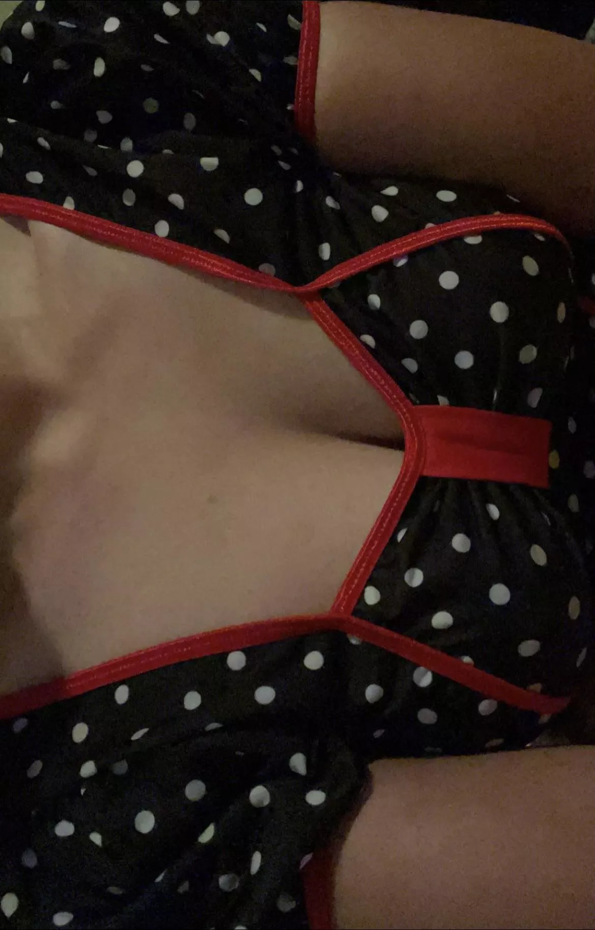 My tits are down here