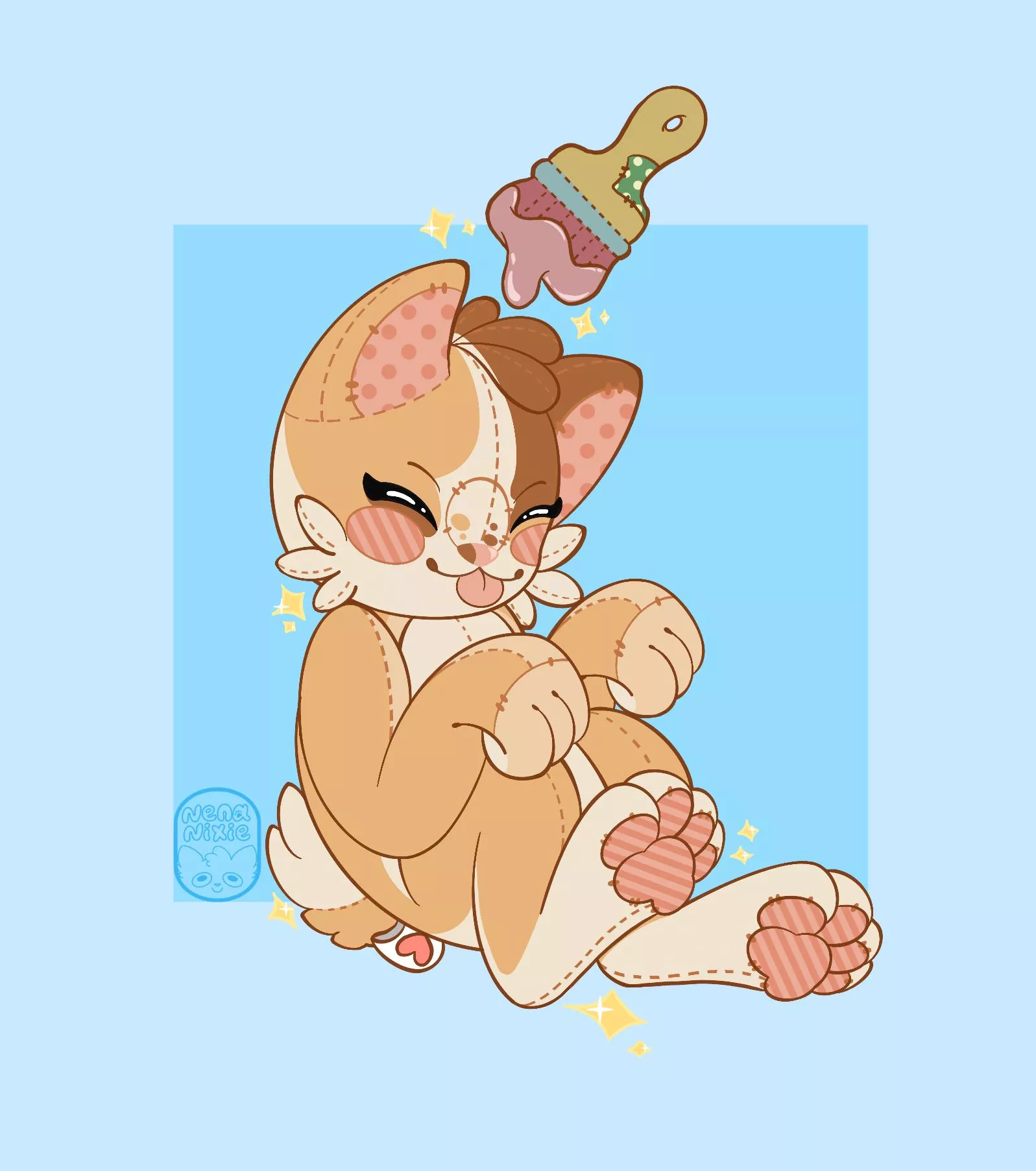 Plushie Paintbrush Nixie