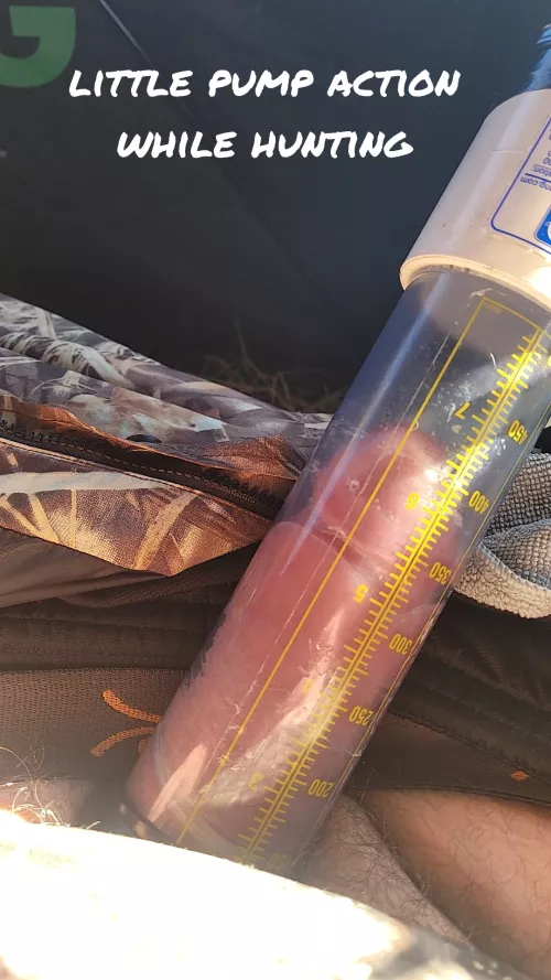 pumping up while hunting