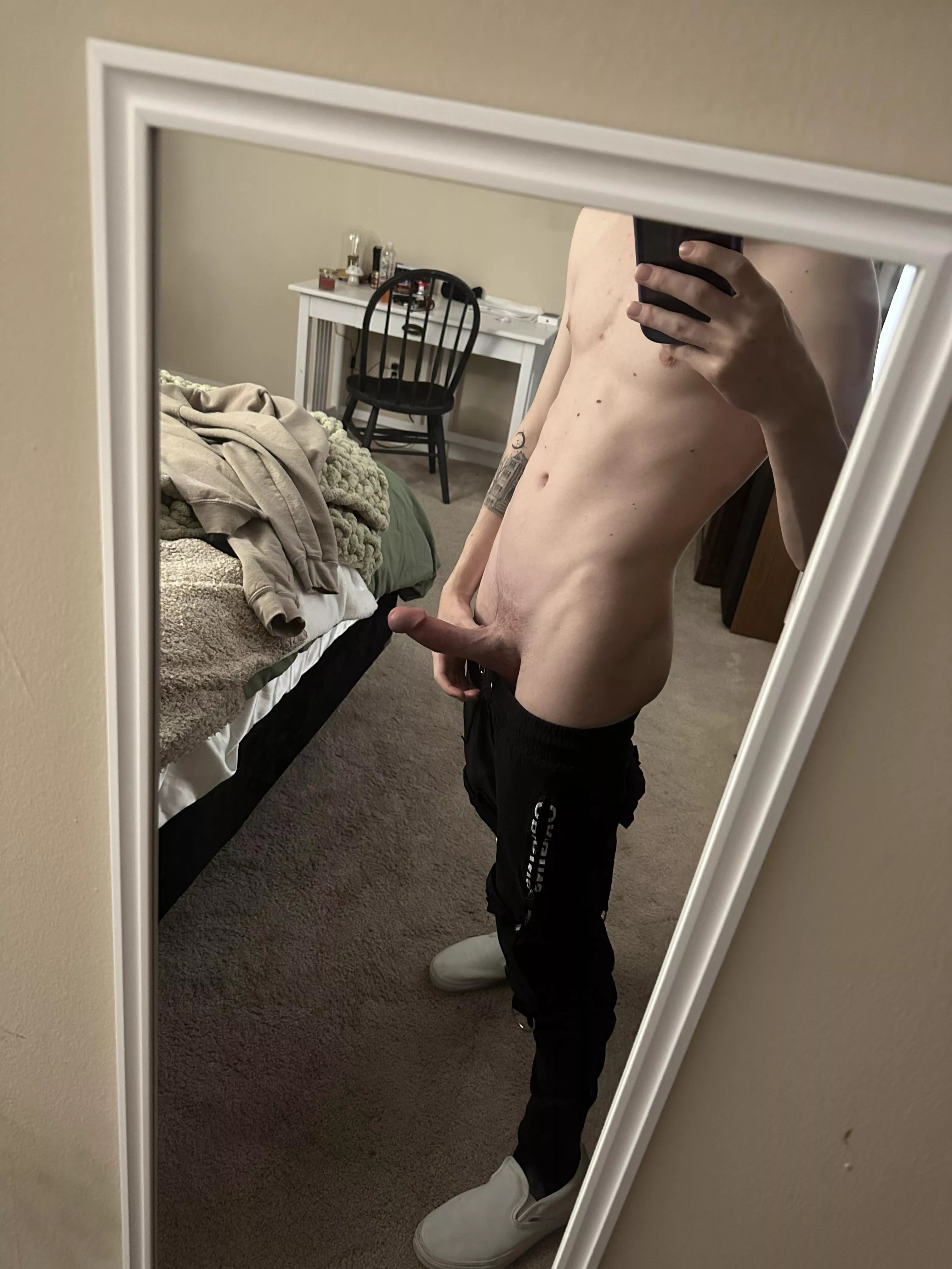 Someone tell my friend he has nothing to worry about with a body like that!