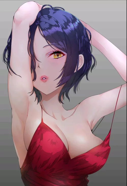 The loose red dress drives me crazy 🤤.