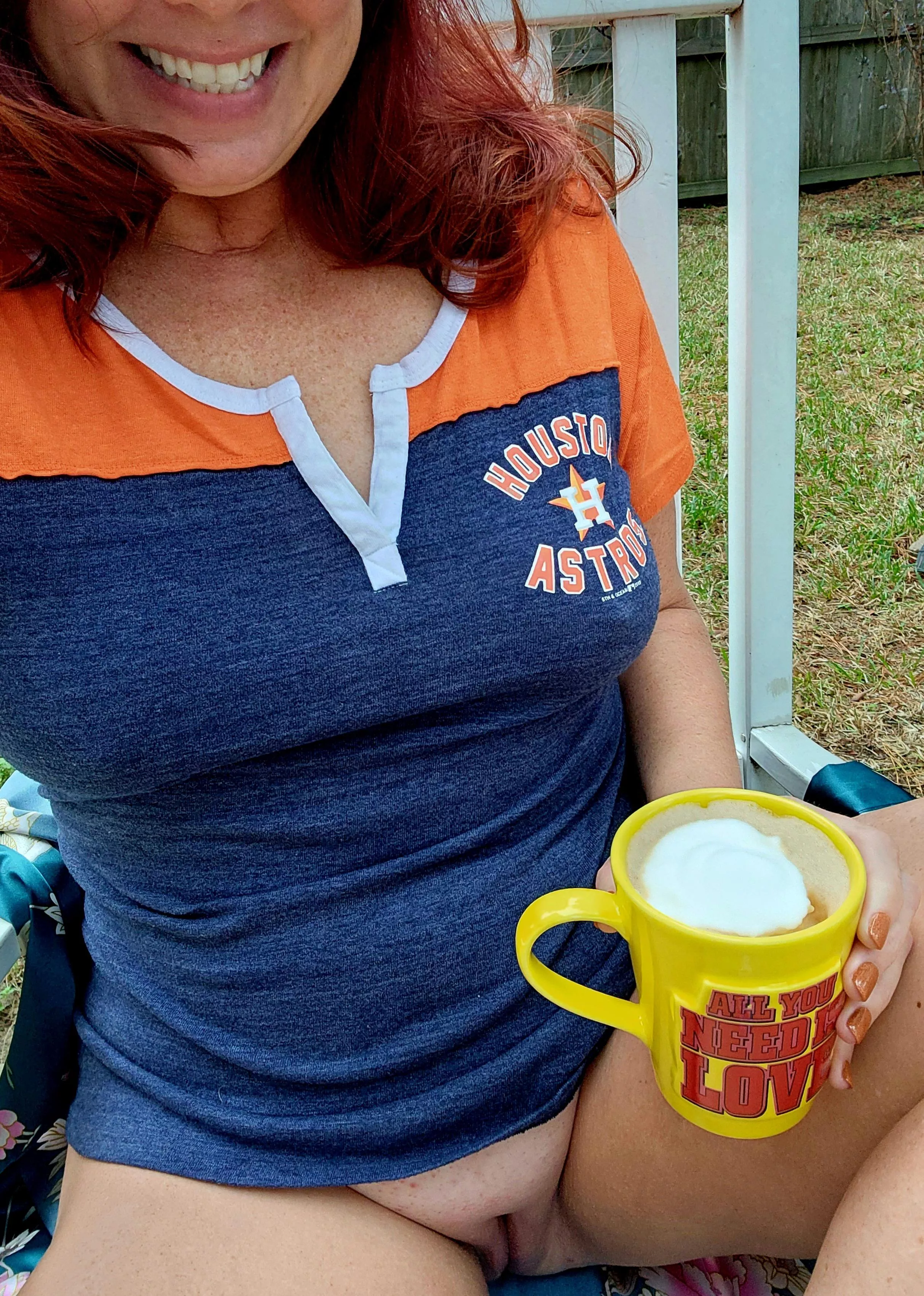 The roof was closed, but my panties are off