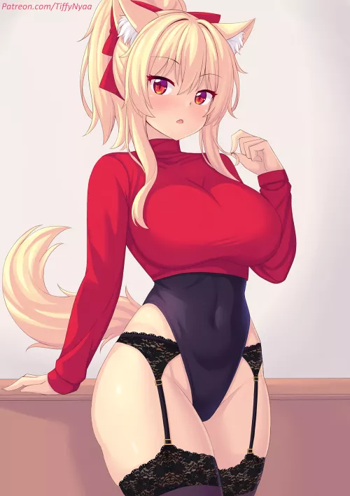 Tiffy Garters Under Her Leotard (Nottytiffy ) [Original]