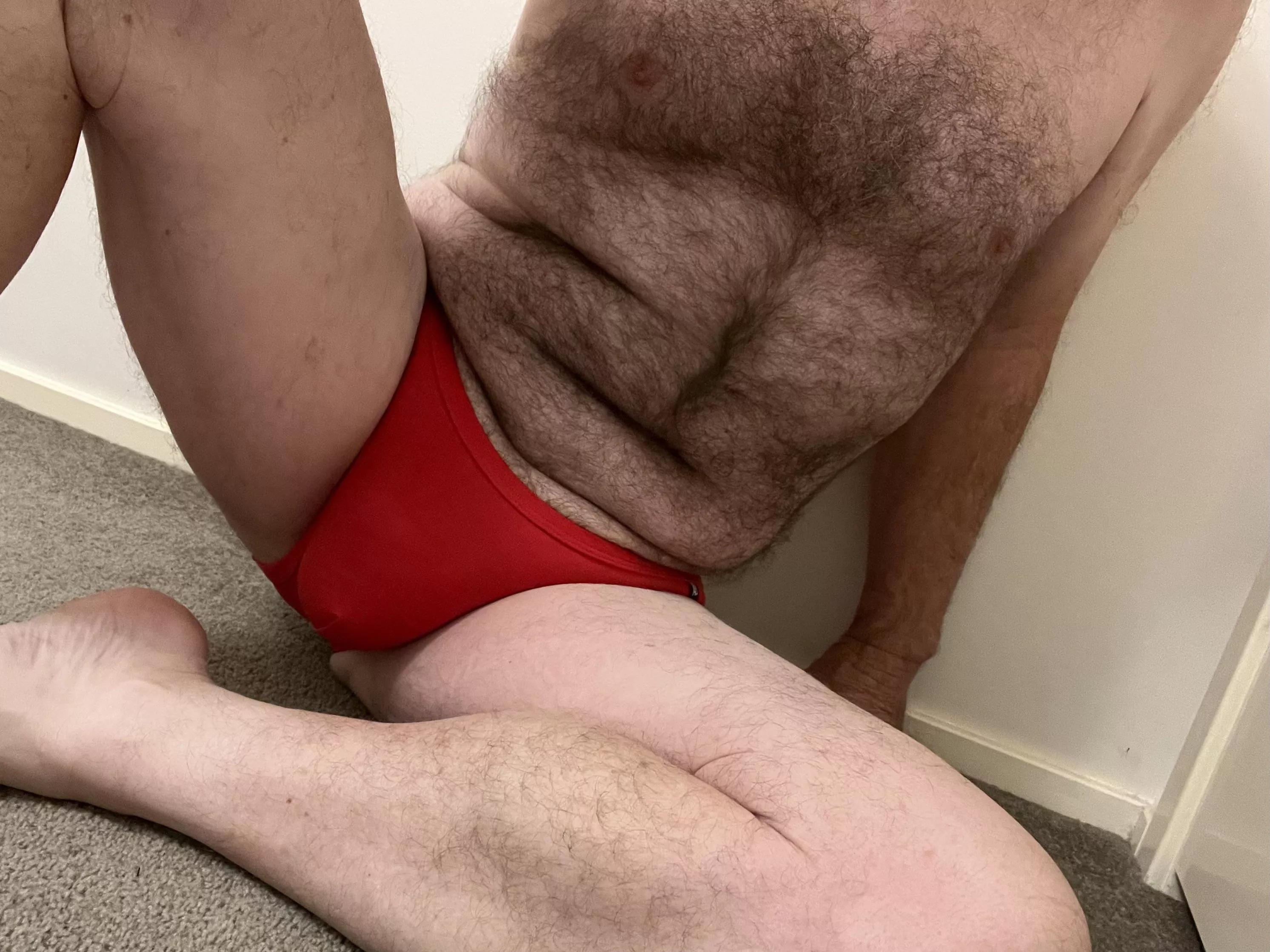 What Papa Bear wears around the house after work (60)