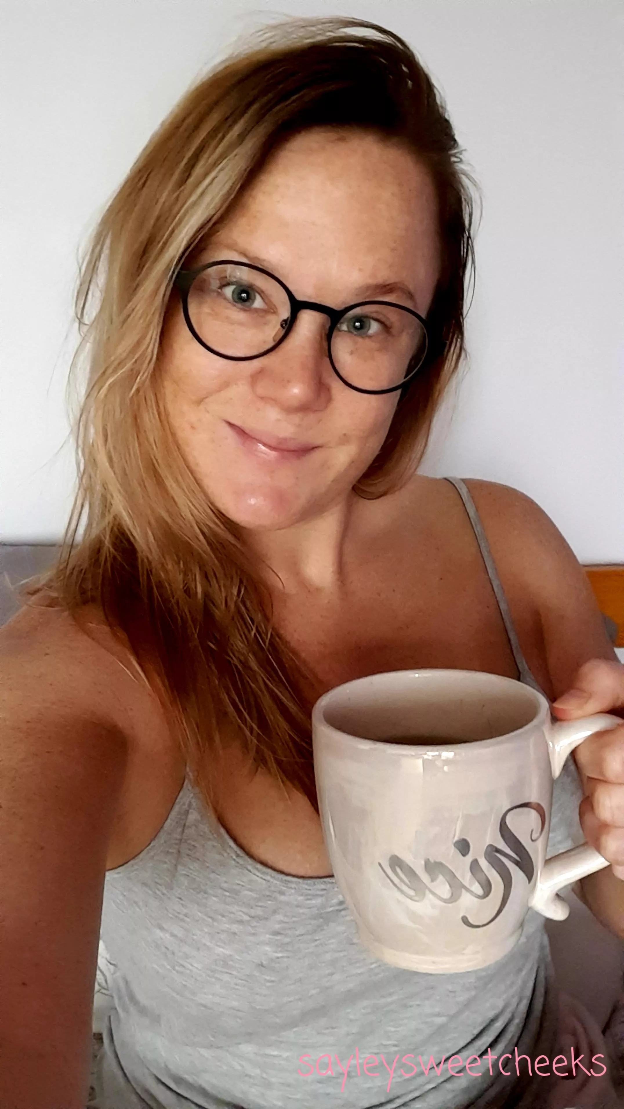 When you're especially happy it's a Sunday you don't have to move. crazy hair don't care