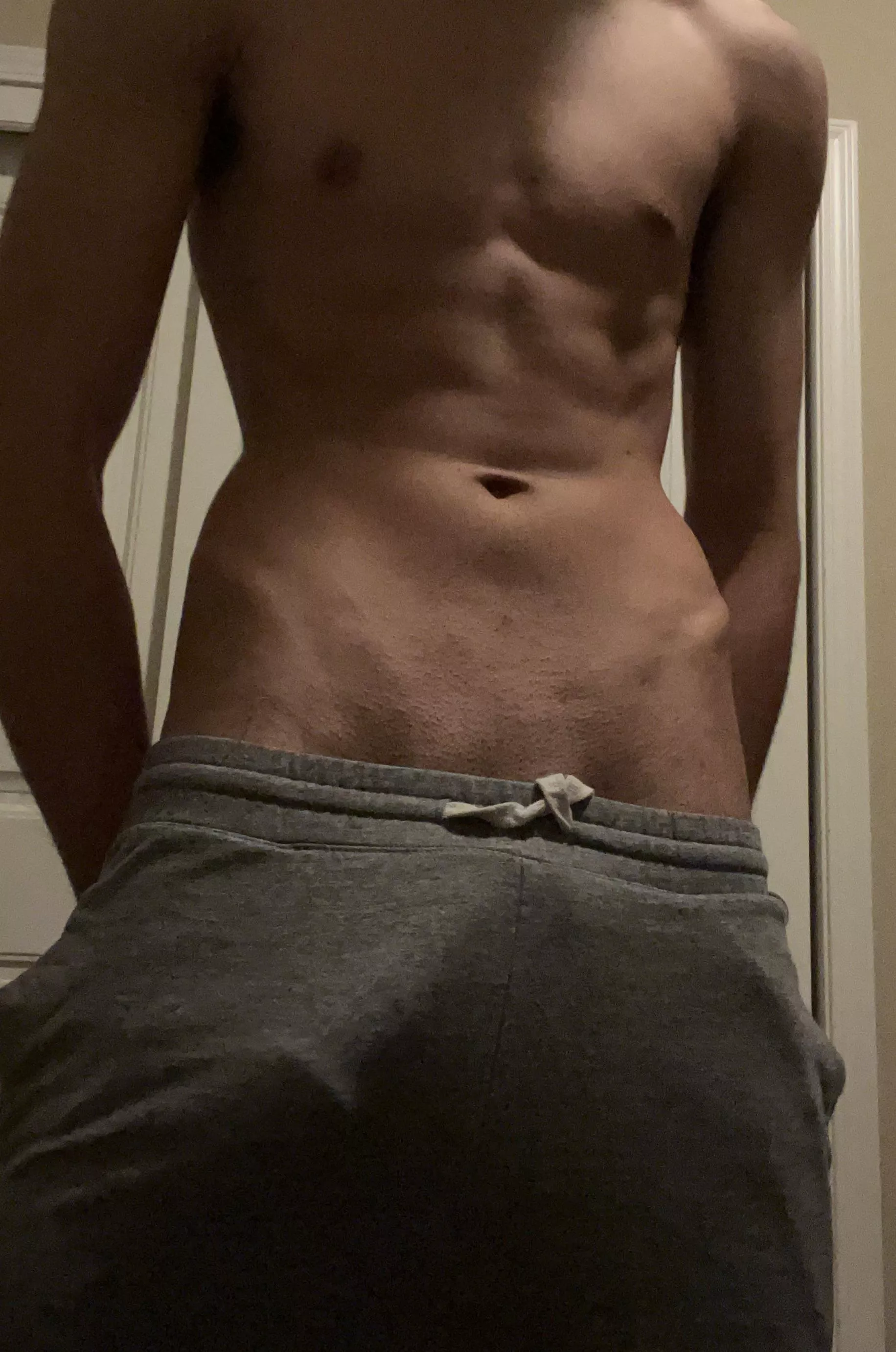 18 trying out the grey sweatpants method ;)