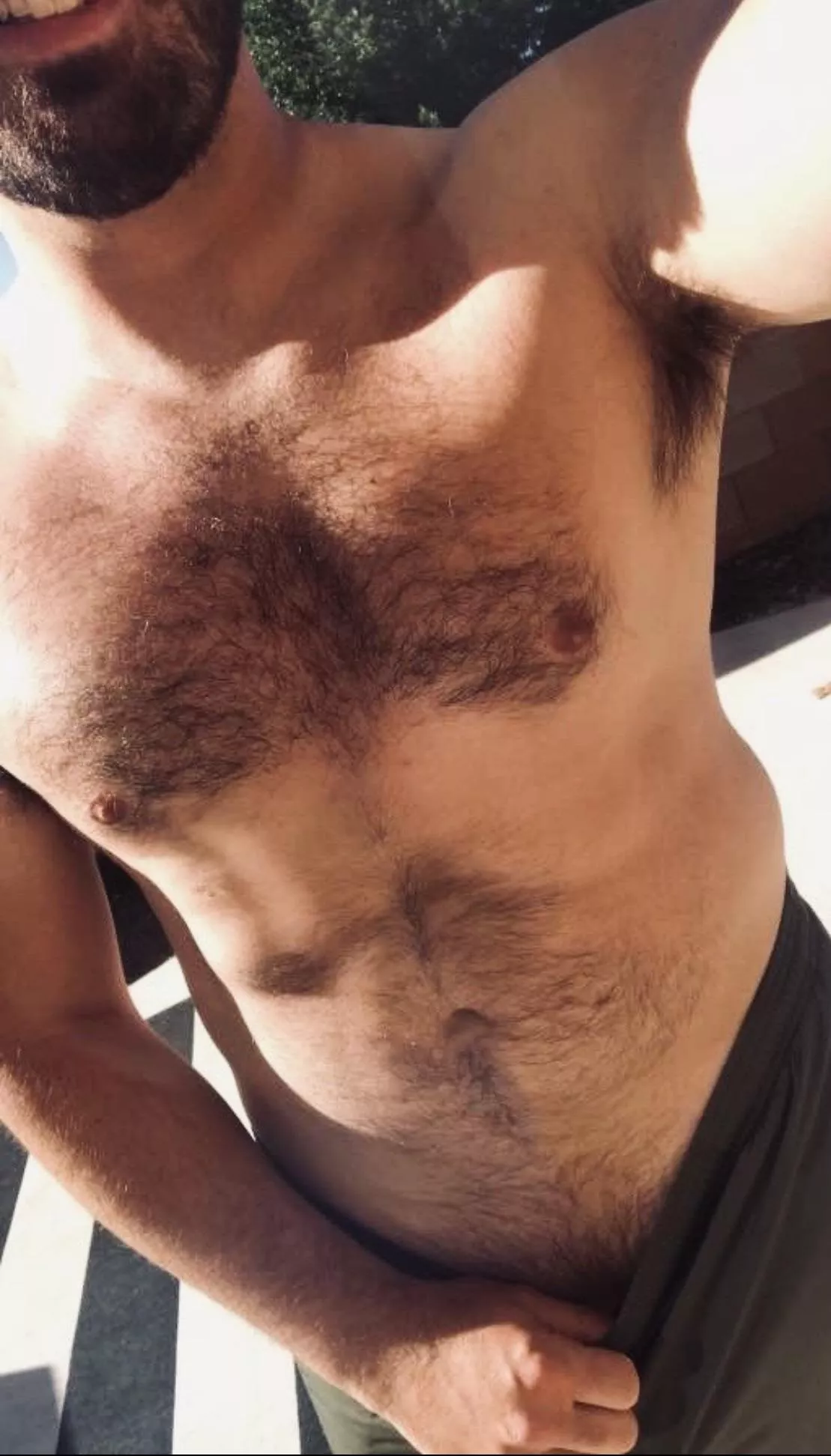 (35) I hope my neighbor enjoyed my morning stretch as much as I did