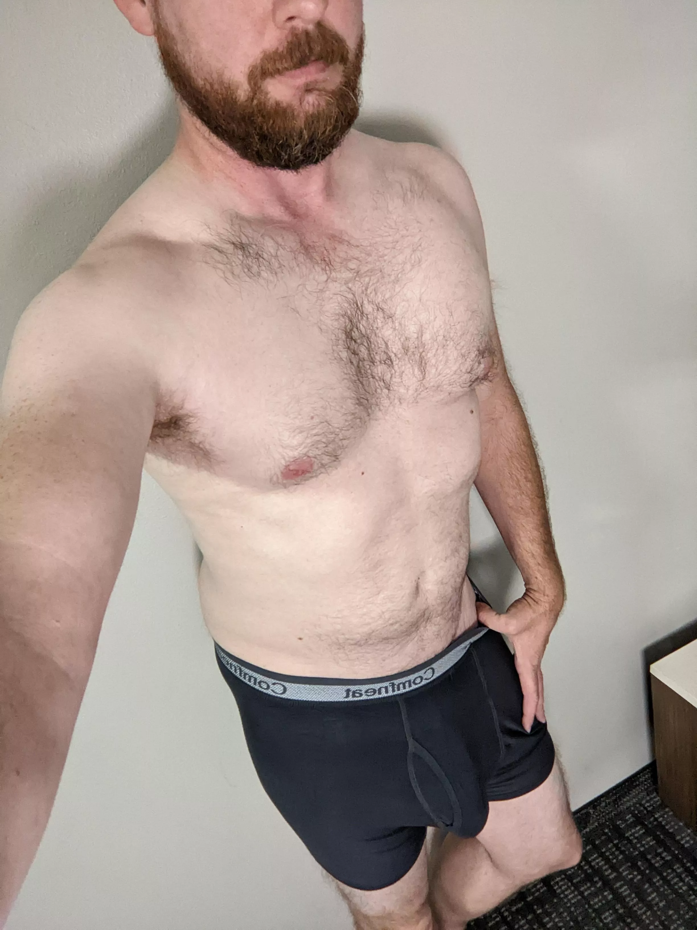 Another day, another hotel. . . dad bod on the road again