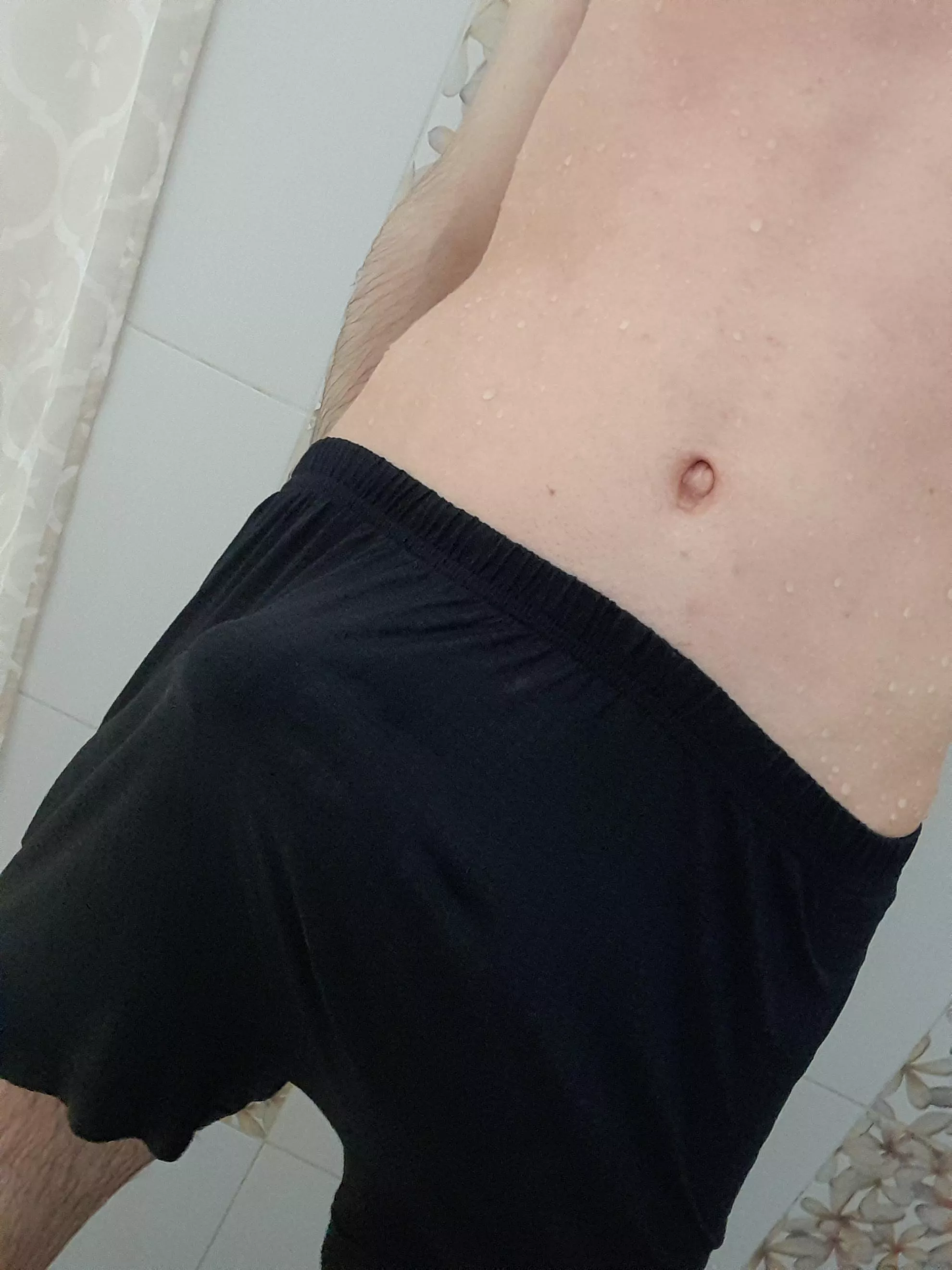 boner in wet boxers