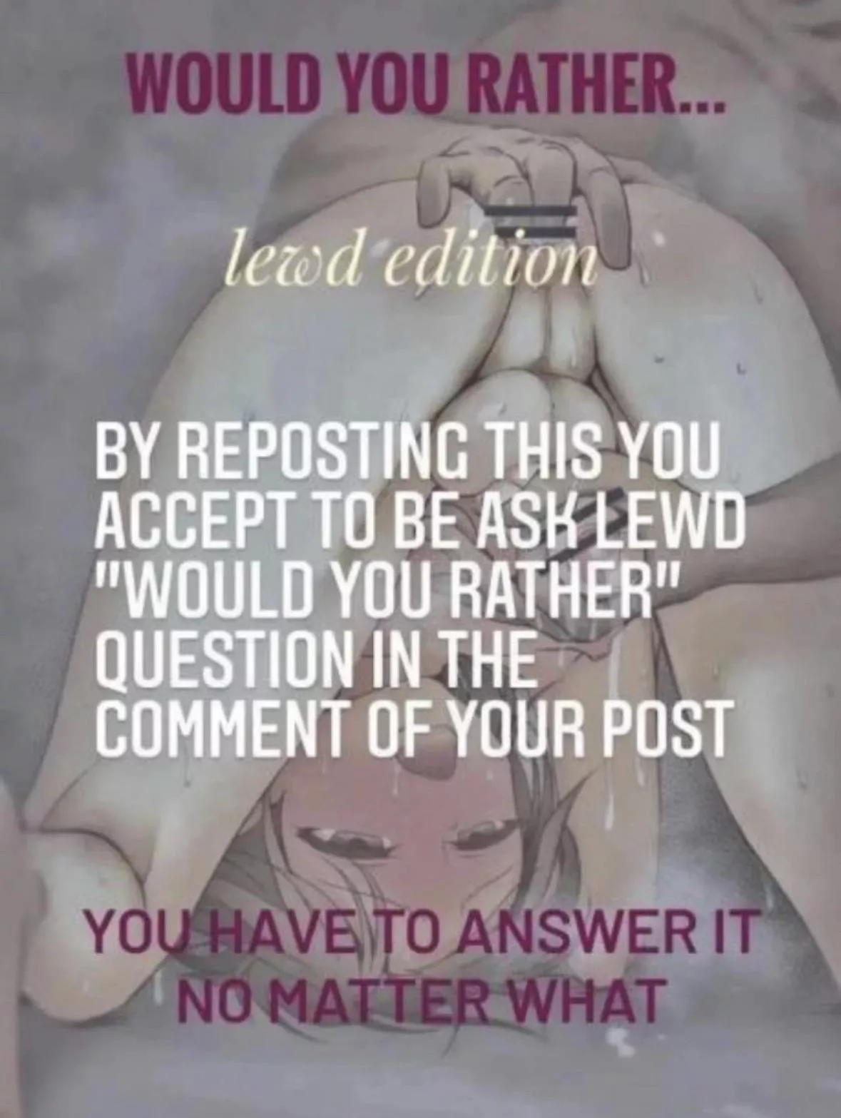 Btm here, no limit on questions let’s do it!