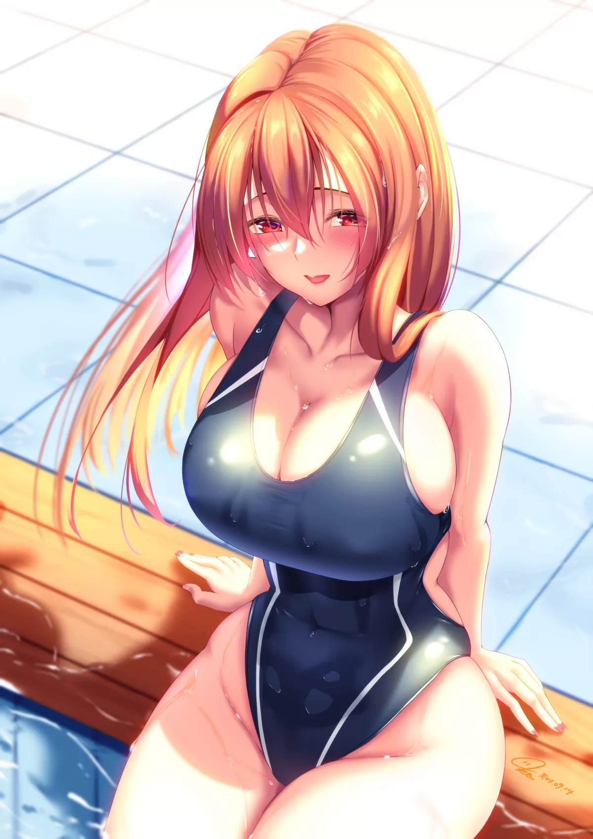 Competitive Swimsuit Beauty (Kaede Acer ) [Original]