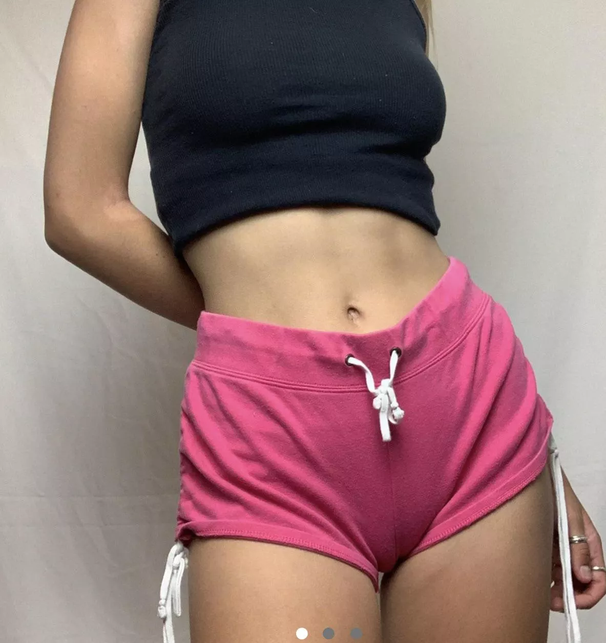 Crop top with short shorts