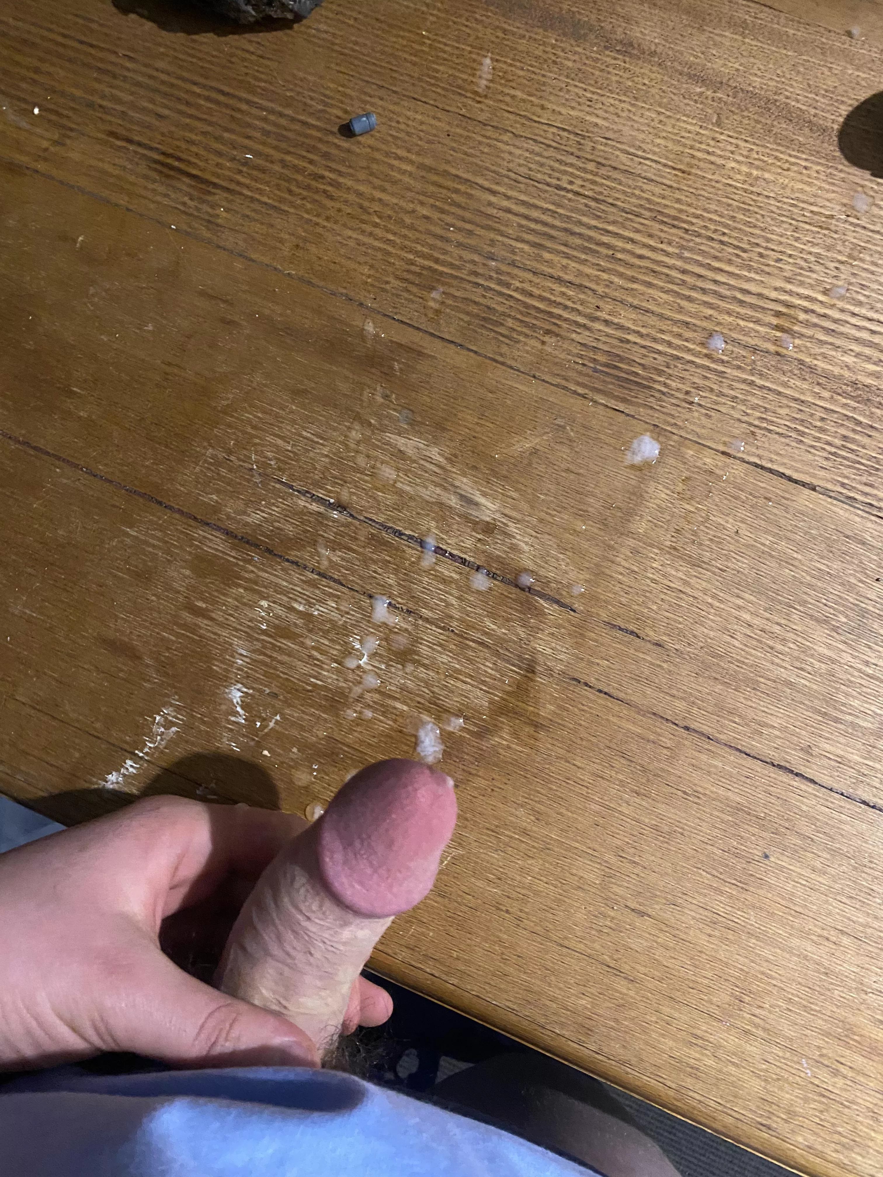 Cumming on my desk 18