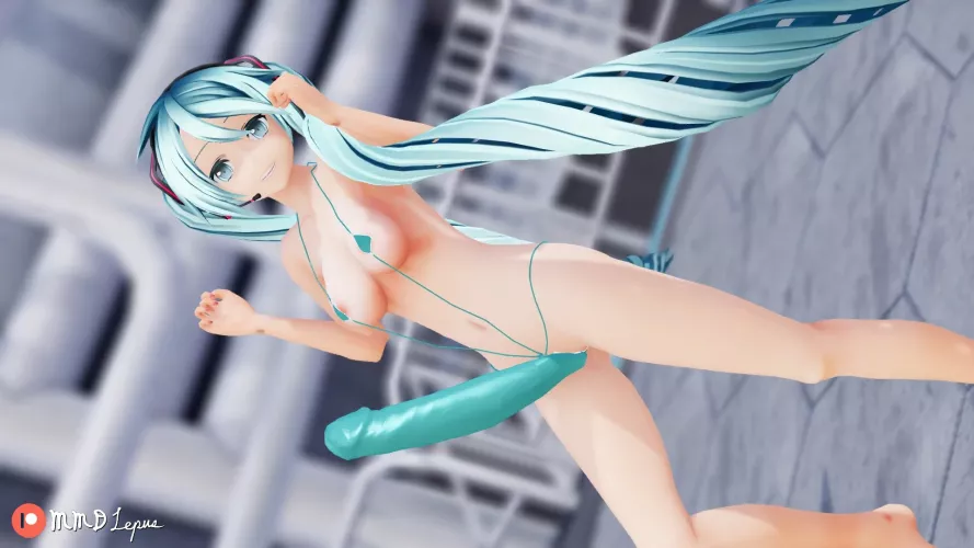 Futanari Miku Hatsune (MMD Lepus) [Vocaloid]