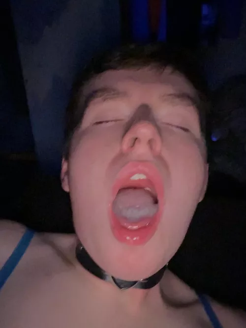 He wanted a pic of his children before I swallowed them, his words.