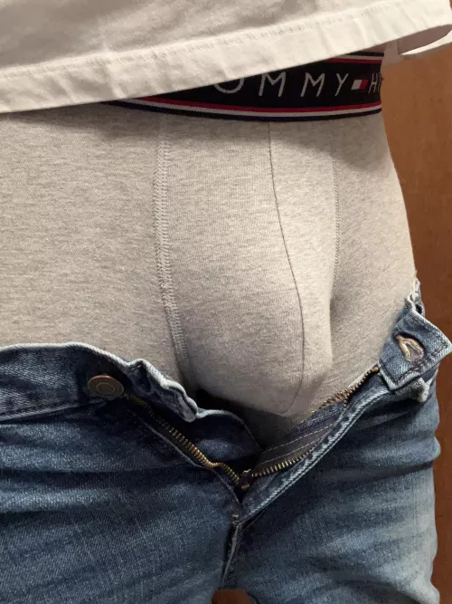I like my bulge in gray Tommy’s