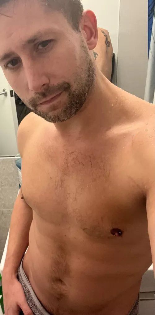My man and I each got a nipple pierced after our bowling league today