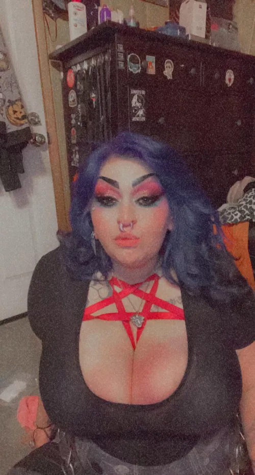 Pentagram and boobs