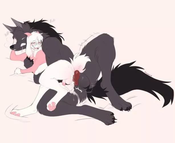 Ralsei and a Werewolf